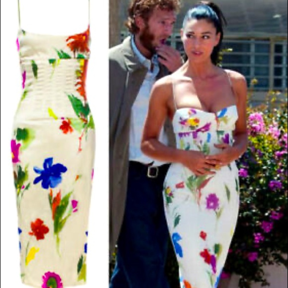 Dolce & Gabbana Floral Silk Corset Dress Size 42/6 US